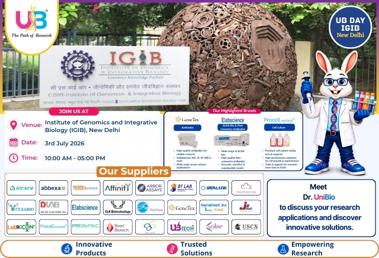 UB Day-Road Show at IGIB, New Delhi
