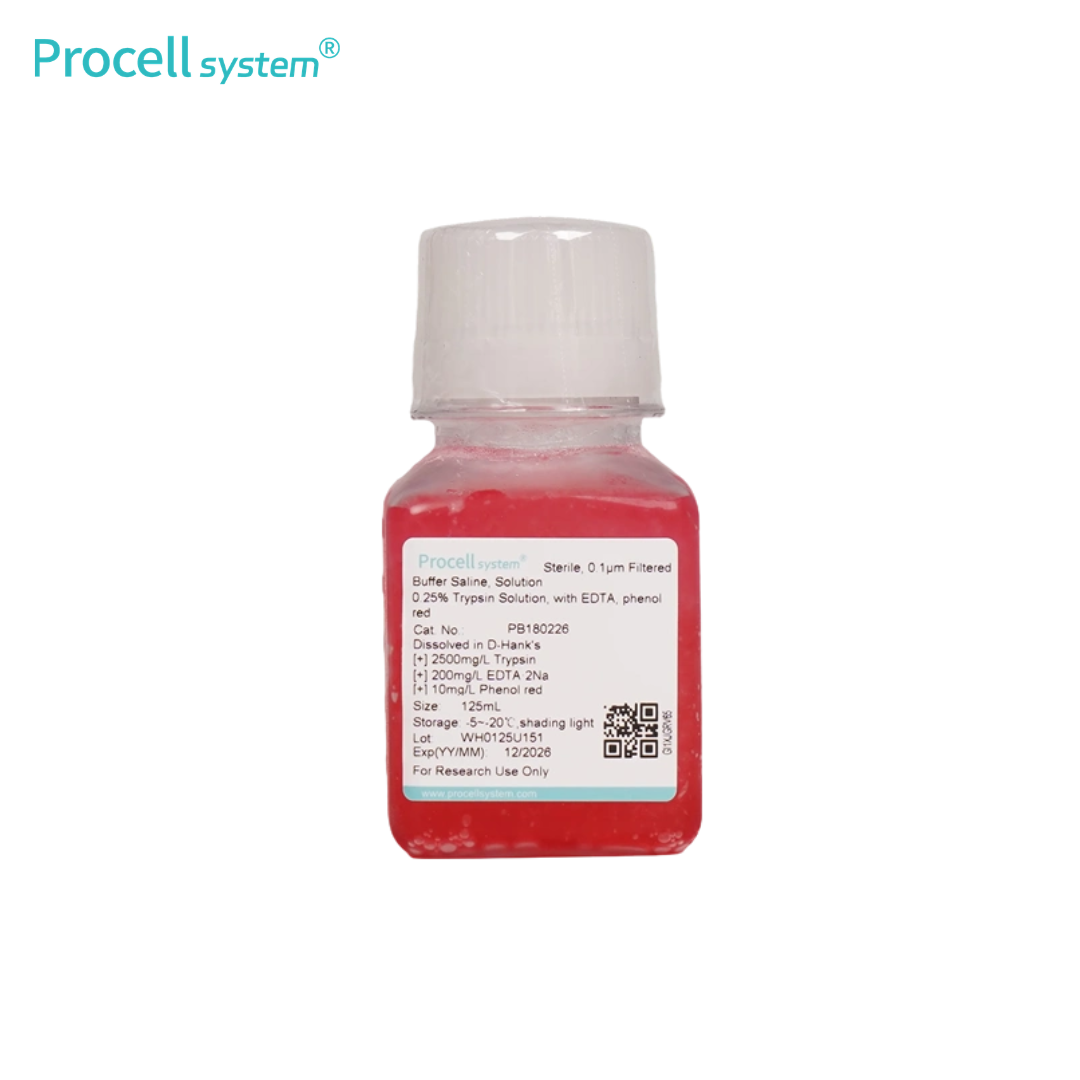 0.25% Trypsin Solution, With EDTA, Phenol Red, Dissolved In D-Hank's 