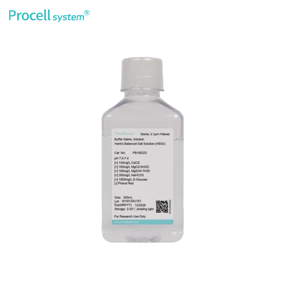 Hank's Balanced Salt Solution (HBSS), With Calcium, Magnesium, Without Phenol Red