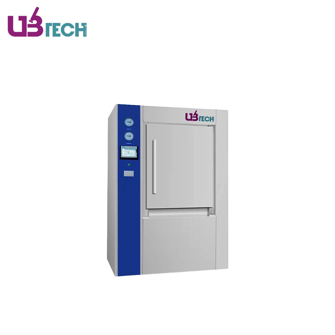 Horizontal Pulse Vacuum Autoclave, Motor Hinge Door